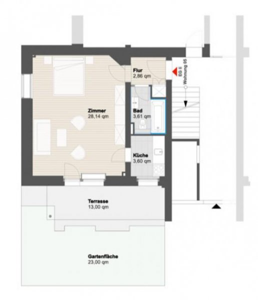 Berlin Gartenwohnung in Berlin-Westend 
unweit Theodor-Heuss-Platz Wohnung kaufen