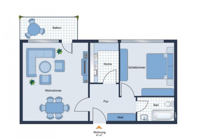 Berlin Wertstabile Kapitalanlage: Vermietete 2-Zimmer-Wohnung mit Sonnenbalkon in Charlottenburg Wohnung kaufen