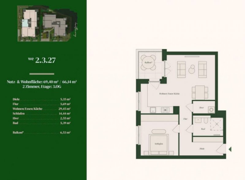 Berlin Prov.-frei: 2-Zimmer Neubau-Eigentumswohnung Wohnung kaufen