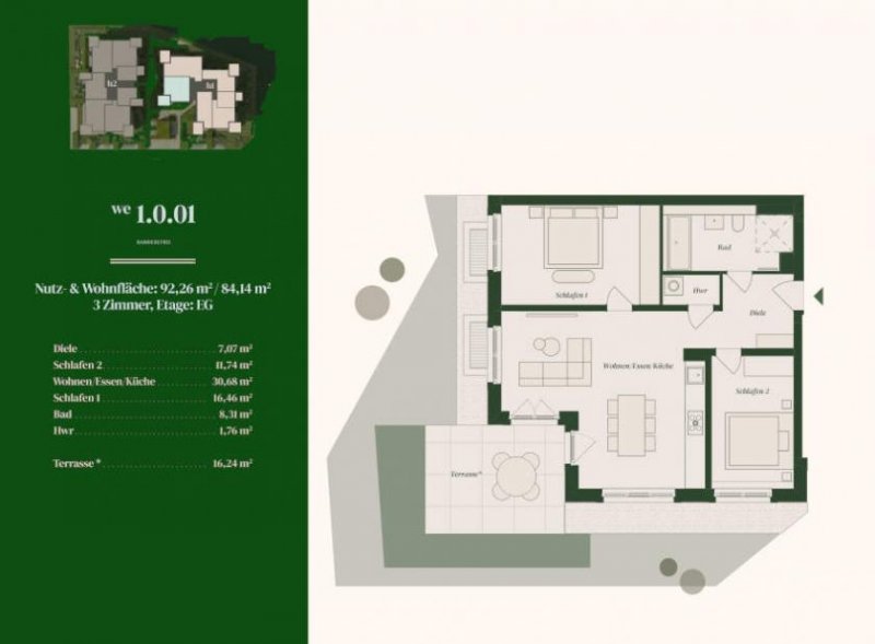 Berlin Prov.-frei: 3-Zimmer Neubauwohnung Wohnung kaufen