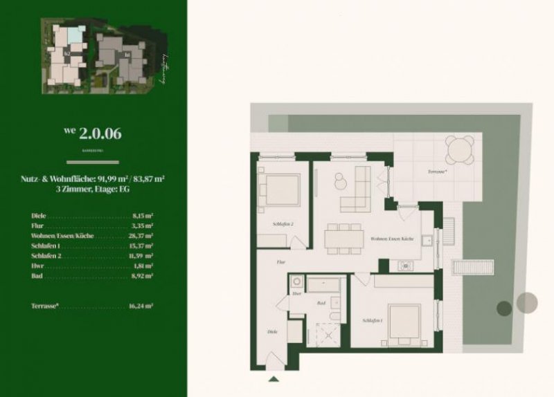 Berlin Prov.-frei: 3-Zimmer Neubauwohnung Wohnung kaufen