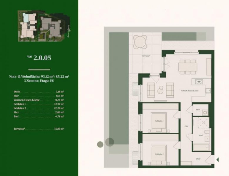 Berlin Prov.-frei: 3-Zimmer Neubauwohnung Wohnung kaufen