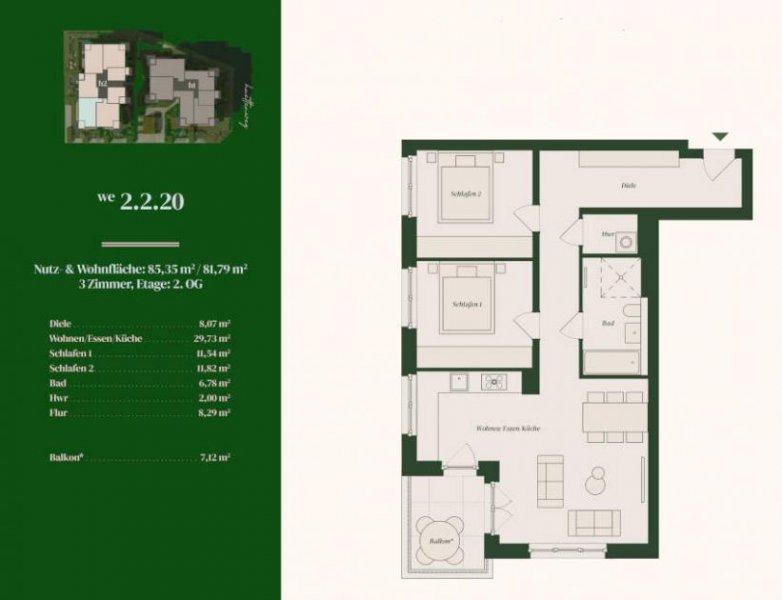 Berlin Prov.-frei: 3-Zimmer Neubau-Eigentumswohnung Wohnung kaufen