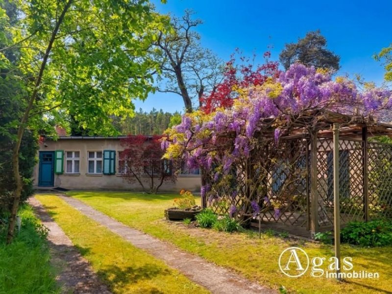 Stahnsdorf Exklusive Toplage: ca. 1.220m² großes Grundstück mit Bungalow, Garage & Werkstatt–provisionsfrei! Haus kaufen