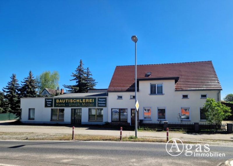 Küstriner Vorland Wohnhaus mit Wintergarten und ca. 350 m² Werkstatt und Doppelgarage in verkehrsgünstiger Lage Haus kaufen