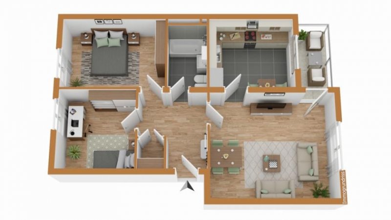 Dahme/Mark 3 vermietete Wohnungen in gepflegtem Mehrfamilienhaus (16 WE) am Schlosspark Haus kaufen