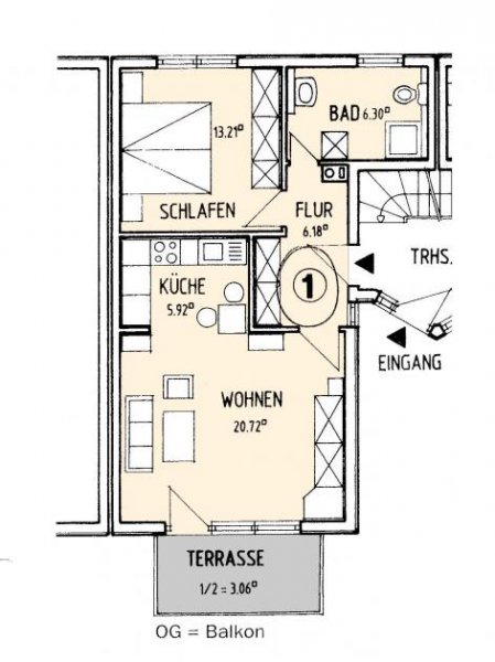 Bergfelde Kapitalanlage vor den Toren Berlins Vermietete 2-Zimmer-ETW mit Terrasse - Stellplatz - Einbauküche Wohnung kaufen