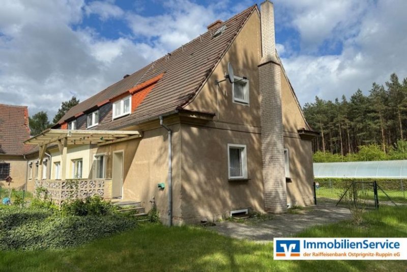 Dreetz (Landkreis Ostprignitz-Ruppin) Wohnen, wo der Wald beginnt – charmantes Reihenendhaus mit Garten Haus kaufen