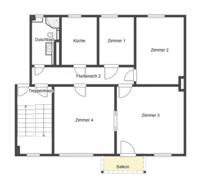 Rostock Sanierte 89 m² Altbaucharme mit Balkon & Dielen – 4 Zimmer in bester Lage von Rostock | Uninähe Wohnung kaufen