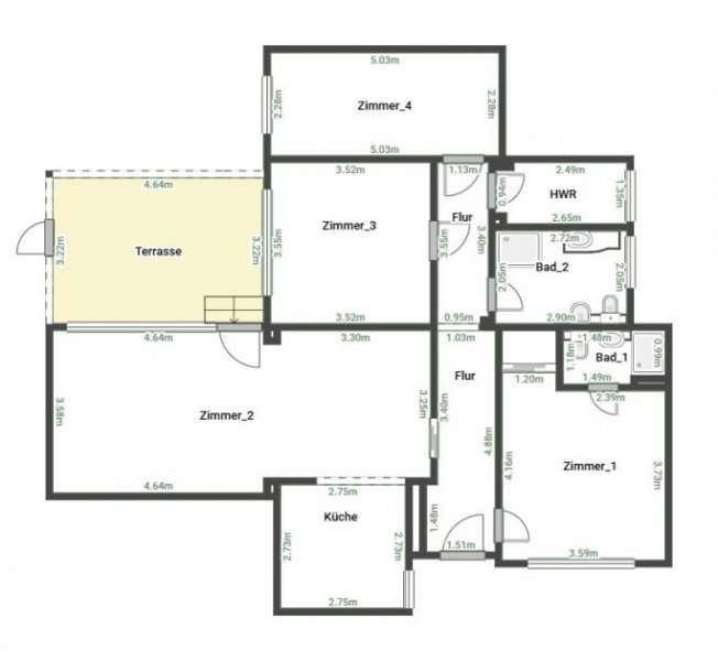 Rostock Wohnhaus im Bungalowstil, 4 Zimmer, 2 Bäder, Keller, Terrasse und Gartenbereich in Lütten Klein Haus kaufen