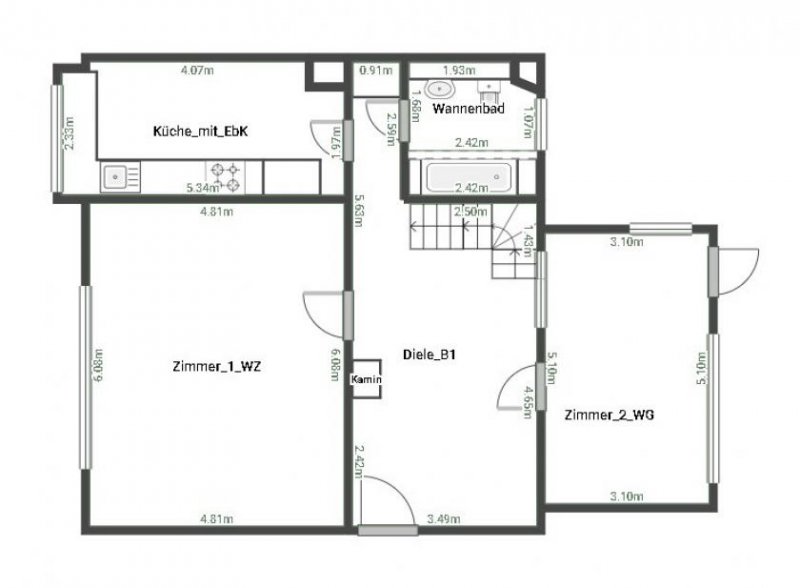 Lalendorf Saniertes Wohnhaus mit 5 Zimmer, Vollkeller, 2 Bäder, Garage, Nebengelass & viel Land, im LK Rostock Haus kaufen