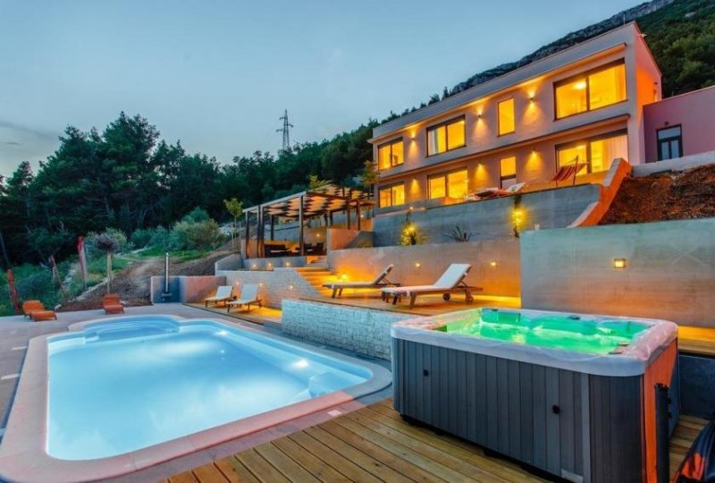 Split Wunderschöne Villa mit Panoramablick auf das Meer in der Nähe von Split Haus kaufen