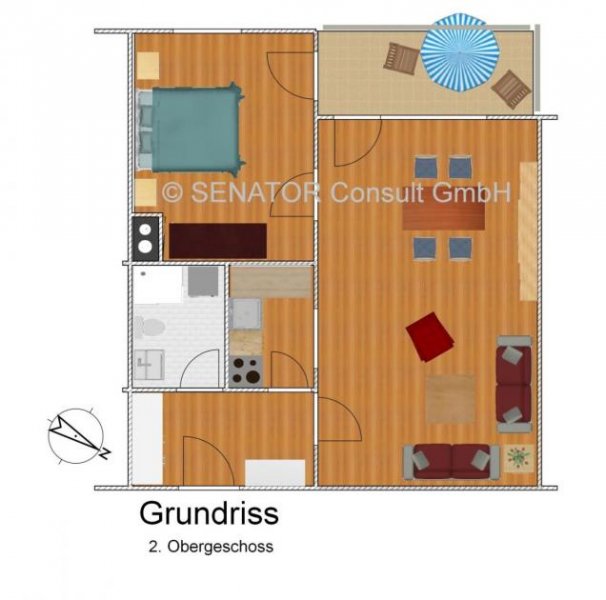 Hamburg 
Hamburg-Eißendorf: vermietete 2-Zi.-W. als Kapitalanlage zu verkaufen Wohnung kaufen