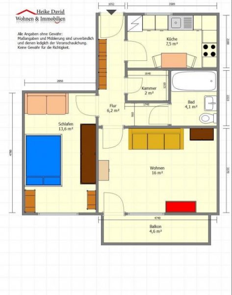 Lauenburg/Elbe 🌟 vermietete 2-Zimmer-Wohnung mit Einbauküche & Stellplatz in Lauenburg Kapitalanlage 🌟 Wohnung kaufen