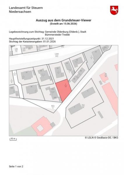 Oldenburg Baugrundstück Oldenburg-Bümmerstede | 529 m² | Südlage | sofort bebaubar | Provisionsfrei Grundstück kaufen