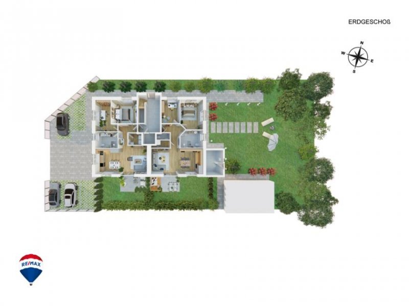 Leer (Ostfriesland) Moderne EG (Rechts) Eigentumswohnung in Leer, Ostfriesland * Effizienzklasse A* KW40 * Terrasse* Gartenanteil * Fertigstellung: