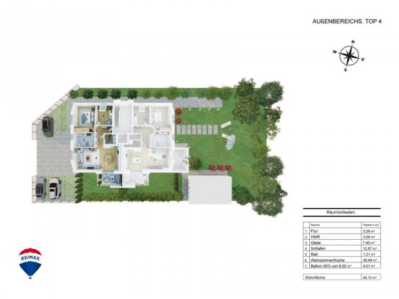 Leer (Ostfriesland) Moderne Eigentumswohnung (DG Rechts) in Leer, Ostfriesland * Effizienzklasse A+ * KW40 *Fahrstuhl * Balkon * Fertigstellung: *