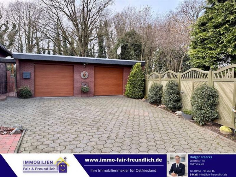 Hesel Top gepflegter Bungalow mit Doppelgarage – ruhiges Wohnen trotz zentraler Lage in Hesel Haus kaufen