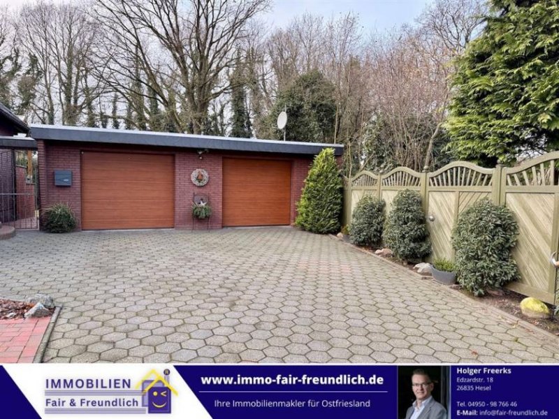 Hesel Top gepflegter Bungalow mit Doppelgarage – ruhiges Wohnen trotz zentraler Lage in Hesel Haus kaufen