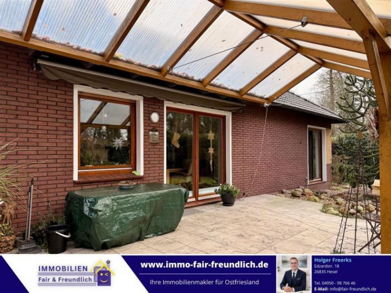 Hesel Top gepflegter Bungalow mit Doppelgarage – ruhiges Wohnen trotz zentraler Lage in Hesel Haus kaufen