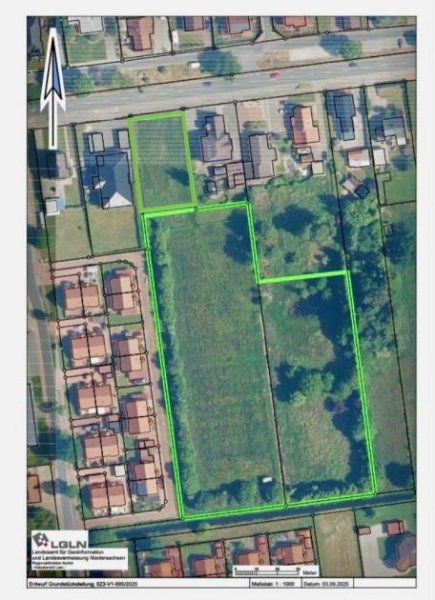 Ostrhauderfehn * Doppeltes Grundstücksangebot in Ostrhauderfehn: 1.265 qm Baufläche + 12.381 qm Grünland für Ihre Pläne * Grundstück