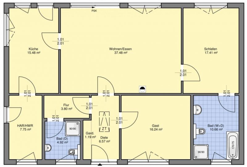 Ehrenburg DUMAXP°°° Leben auf einer Ebene - Funktionales Bungalow in Ehrenburg, inkl. Grundstück Haus kaufen