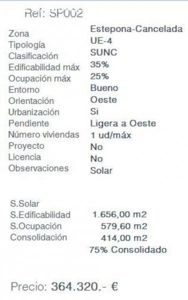 Estepona HDA-immo.eu: Großes Grundstück in Cancelada (Estepona) nähe Flamingo Golf Grundstück kaufen