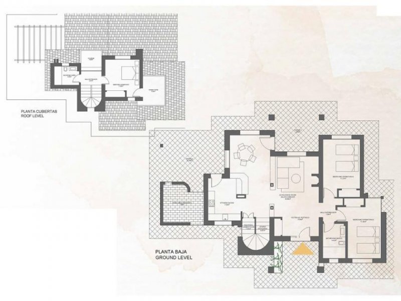 Las Palas Villen mit 3 Schlafzimmern, 2 Bädern, Dachterrasse, Kfz-Stellplatz und Gemeinschaftspool in wunderschöner Umgebung Haus kaufen