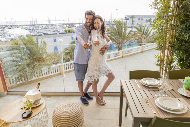 Murcia Schöne neue Meerblick-Wohnungen am Hafen von La Manga del Mar Menor Wohnung kaufen