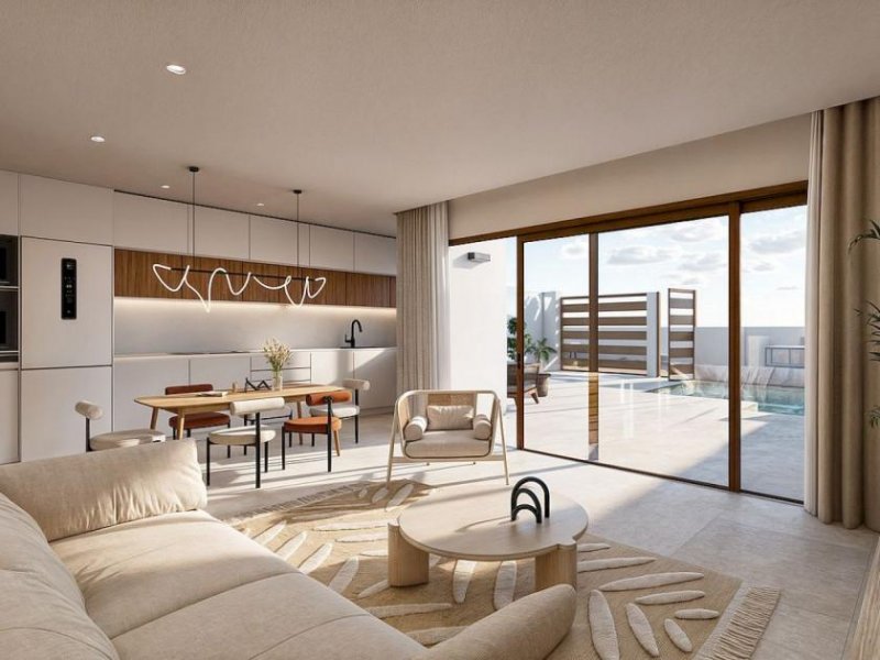 Torrepacheco Moderne freistehende Villen mit Pool und Dachterrasse Haus kaufen