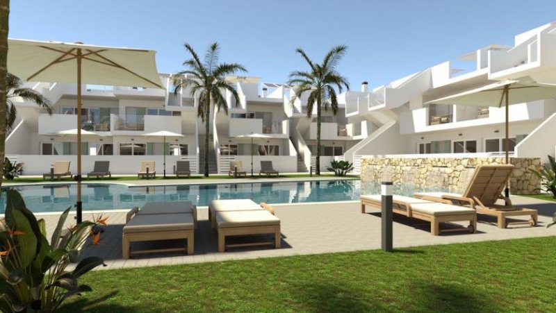 Roldán Obergeschoss-Wohnungen mit 2 Schlafzimmern, 2 Bädern, Dachterrasse, Kfz-Stellplatz und Gemeinschaftspool im El Alba Resort