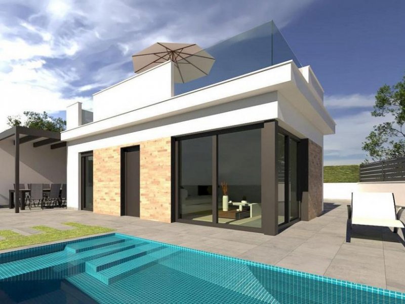 Los Alcazares Neubau-Villa in La Serena Golf nur 700 m vom Meer Haus kaufen