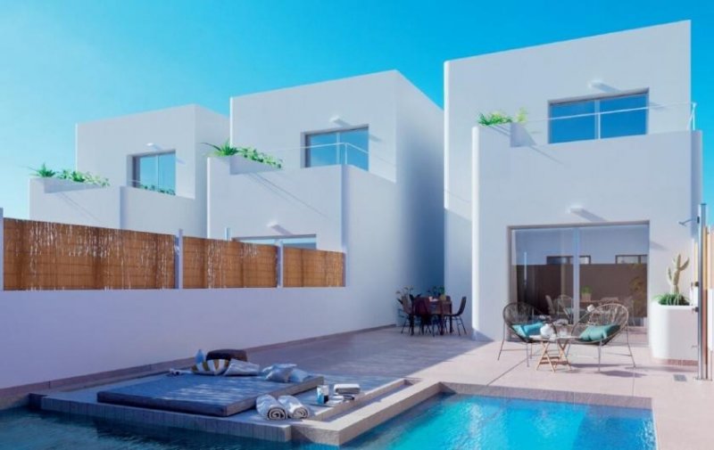 Los Alcázares Eckvilla direkt am Meer und am Golfplatz Haus kaufen