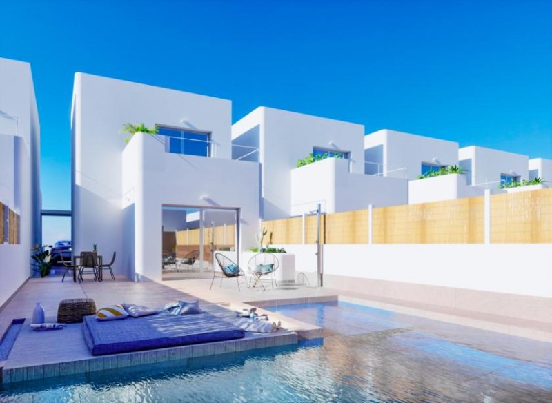 Los Alcázares Eckvilla direkt am Meer und am Golfplatz Haus kaufen