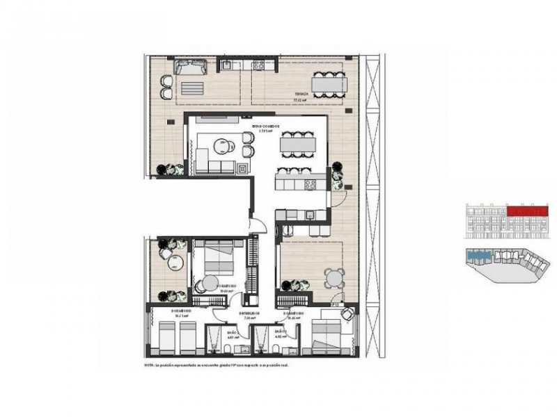 Los Alcázares Fantastische Penthouse-Wohnungen mit 3 Schlafzimmern, 2 Bädern, Tiefgaragenstellplatz und Gemeinschaftspool im Santa Rosalía