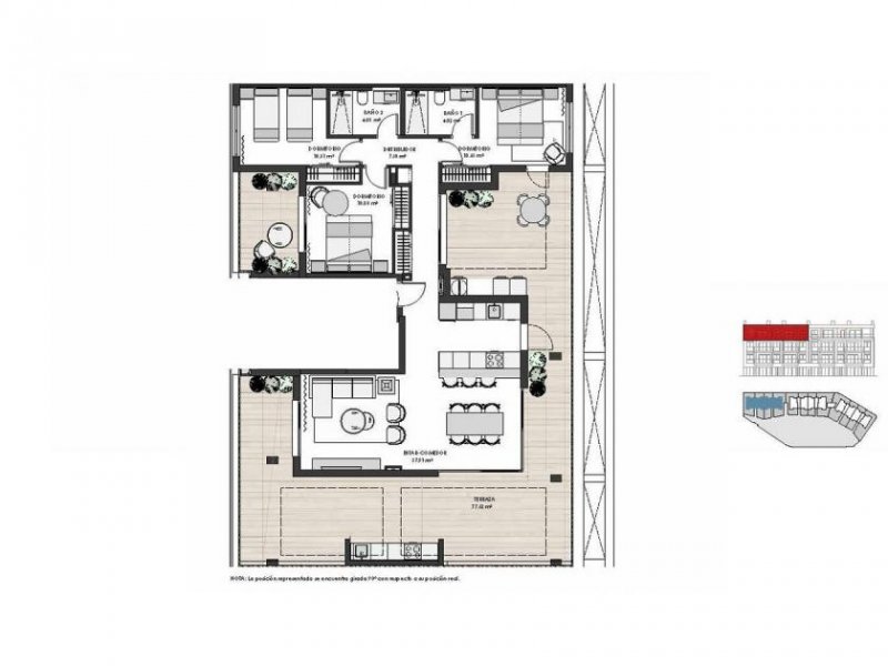 Los Alcázares Fantastische Penthouse-Wohnungen mit 3 Schlafzimmern, 2 Bädern, Tiefgaragenstellplatz und Gemeinschaftspool im Santa Rosalía