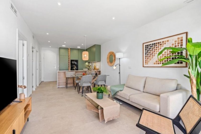Los Alcázares Penthouse-Wohnungen mit 3 Schlafzimmern, 2 Bädern, Dachterrasse, Tiefgaragenstellplatz und Gemeinschaftspool in der Golfanlage