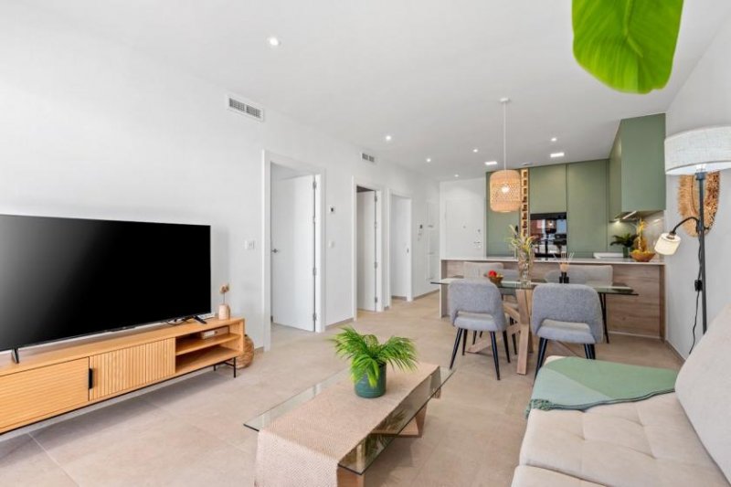 Los Alcázares Penthouse-Wohnungen mit 3 Schlafzimmern, 2 Bädern, Dachterrasse, Tiefgaragenstellplatz und Gemeinschaftspool in der Golfanlage