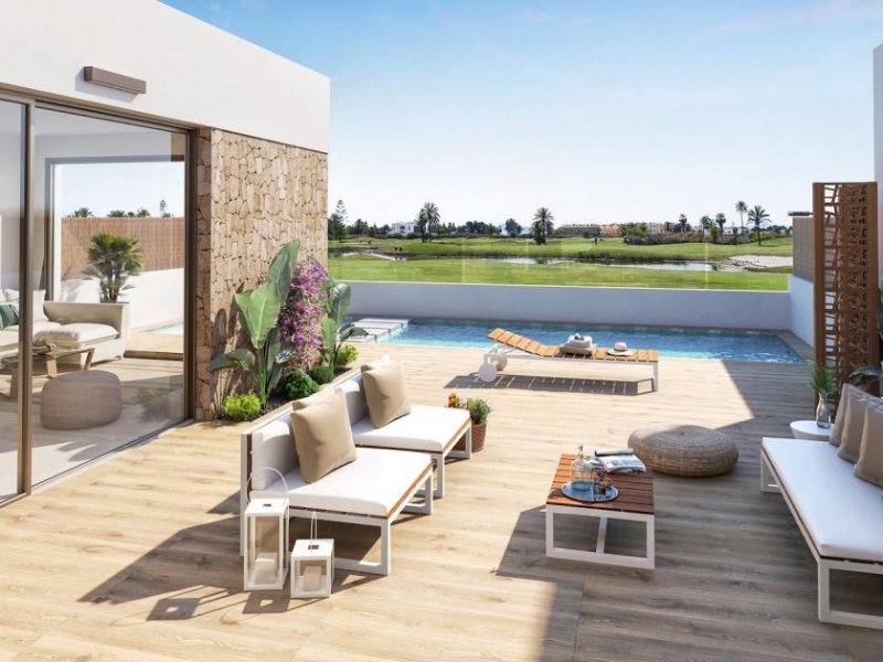 Los Alcázares Villen mit 3 Schlafzimmern, 2 Bädern, optionaler Dachterrasse, Kfz-Stellplatz und Privatpool in der Golfanlage La Serena Golf