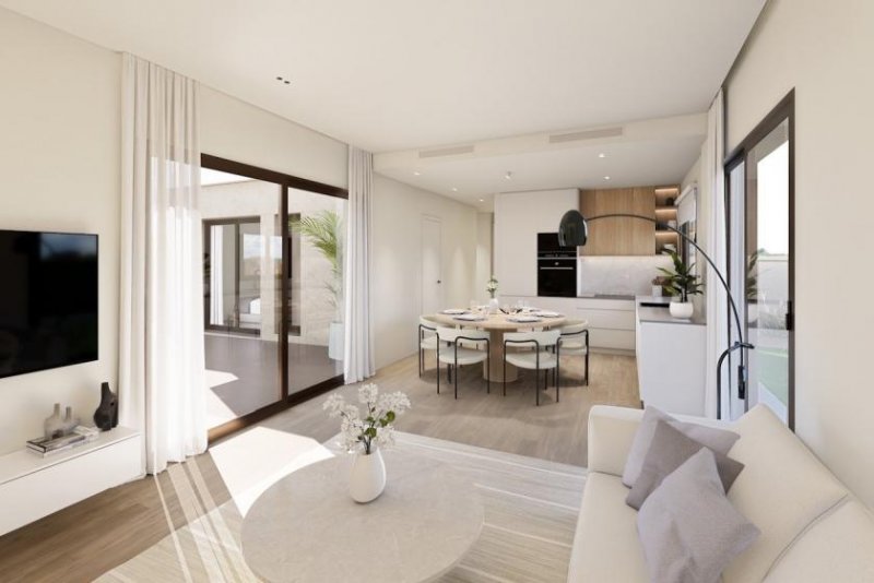 Los Alcázares Villen mit 3 Schlafzimmern, 2 Bädern, Gäste-WC, Tiefgaragenstellplatz und Gemeinschaftspool neben Serena Golf Haus kaufen