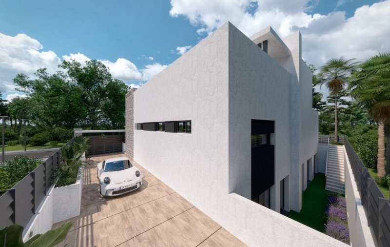 Los Alcázares Villen mit 3 Schlafzimmern, 2 Bädern, 2 Gäste-WCs, Keller, Dachterrasse, Klimaanlage und Privatpool im wunderschönen Santa