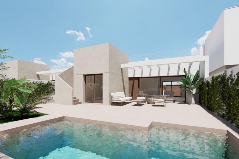 Los Alcázares Villen mit 3 Schlafzimmern, 2 Bädern, Dachterrasse, Tiefgaragenstellplatz und Gemeinschaftspool neben Serena Golf Haus kaufen