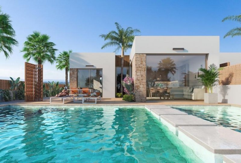 Los Alcázares Villen mit 3 Schlafzimmern, 2 Bädern, optionaler Dachterrasse, Kfz-Stellplatz und Privatpool in der Golfanlage La Serena Golf