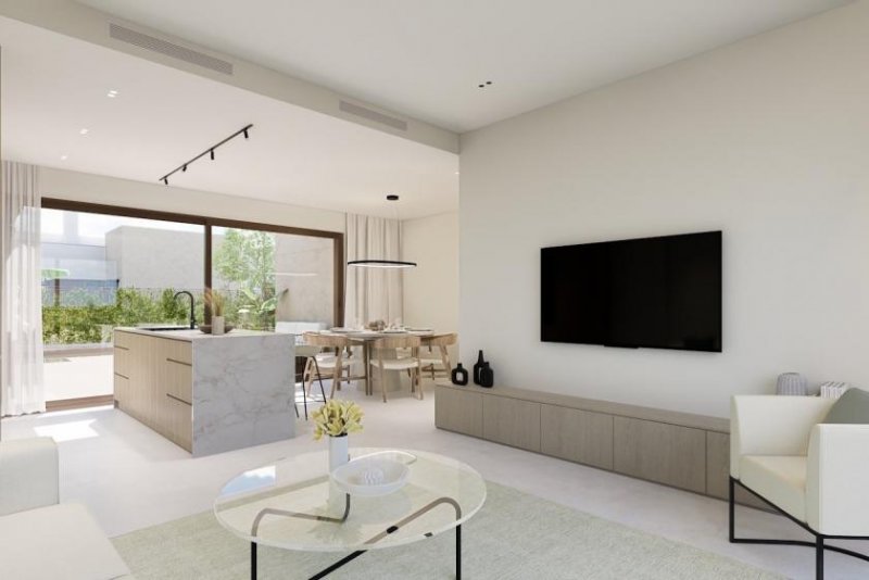 Los Alcázares Villen mit 3 Schlafzimmern, 2 Bädern, Dachterrasse, Tiefgaragenstellplatz und Gemeinschaftspool neben Serena Golf Haus kaufen