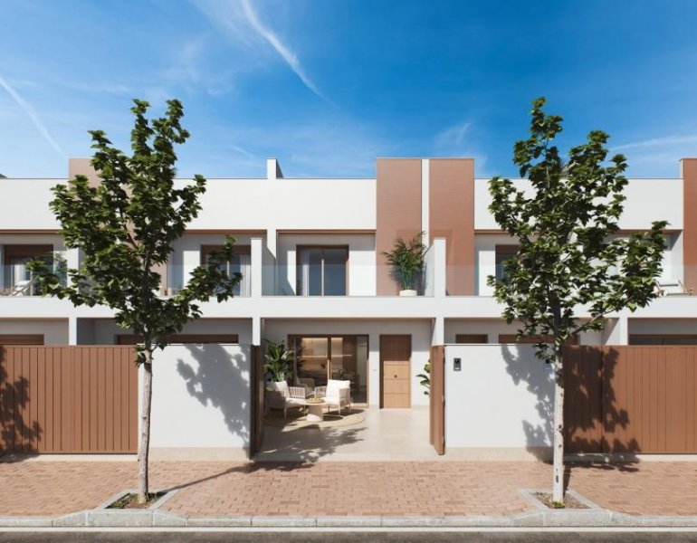 San Pedro del Pinatar Moderne Villa mit privatem Rooftop-Pool Haus kaufen
