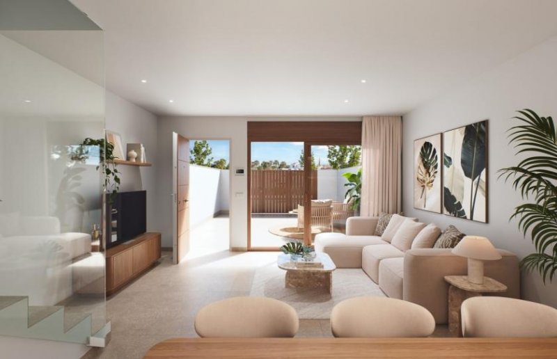 San Pedro del Pinatar Moderne Villa mit privatem Rooftop-Pool Haus kaufen