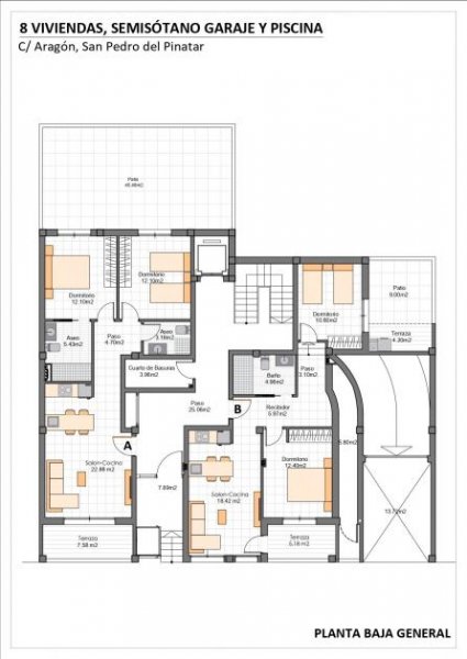 San Pedro del Pinatar Wohnung 100m bis zum Meer mit Rooftop Pool Wohnung kaufen