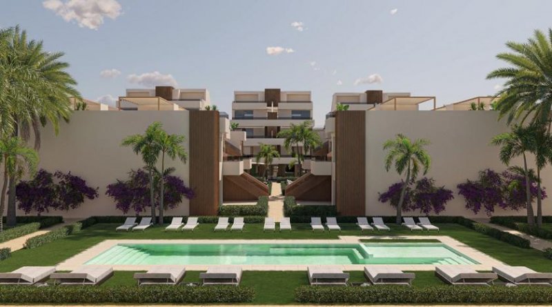 Alhama de Murcia Obergeschoss-Wohnungen mit 3 Schlafzimmern, 2 Bädern, Dachterrasse und Gemeinschaftspool in sehr schönem Golf-Resort Wohnung