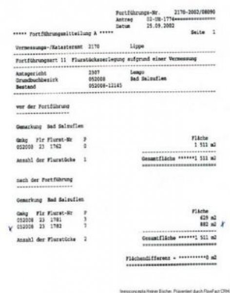 Bad Salzuflen Grundstück "Am Ostersiek" Grundstück kaufen
