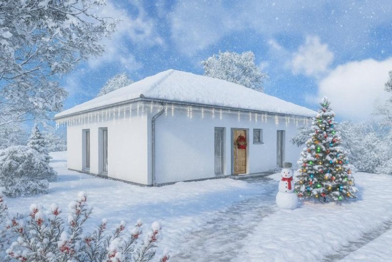 Hannoversch Münden Winter draußen, Wohnwärme drin - Okal Bungalow. Haus kaufen